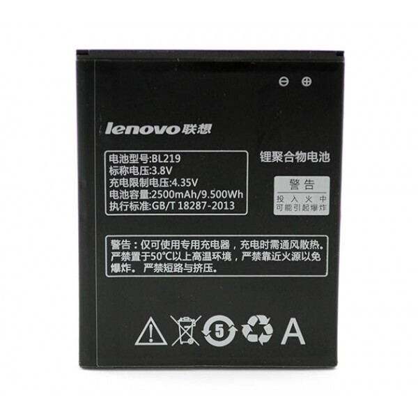 

Аккумулятор BL219 для Lenovo A850 + \ A880 \ A860 2500mAh