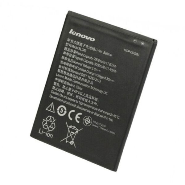 

Аккумулятор BL243 для Lenovo A7000 / K3 Note K50-T5 2900mAh