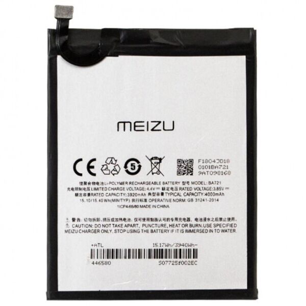

Аккумулятор BA721 для Meizu M6 Note 4000mAh