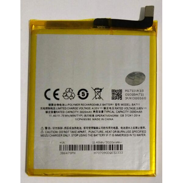 

Аккумулятор "Original" для Meizu M6 (BA711) 3090mAh