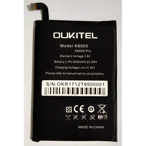 

Аккумулятор для Oukitel K6000 / K6000 Pro 6000mAh