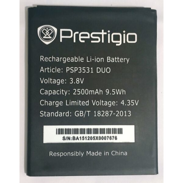 

Аккумулятор Prestigio 3531 DUO PAP3531 2500mAh