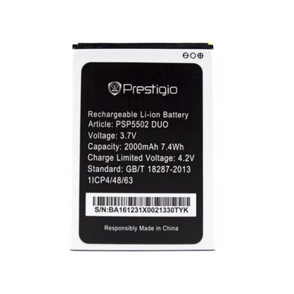 

Аккумулятор Prestigio 5502 Duo / PSP3506 \ PSP3507 2000mAh