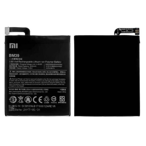 

Аккумулятор BM39 для Xiaomi Mi6 3250mAh