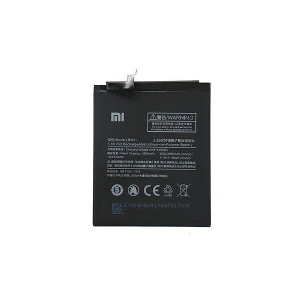 

Аккумулятор BN31 для Xiaomi Redmi note 5A / MI 5X / MIA1 / REDMI S2 3000mAh