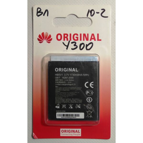 

Аккумулятор "Original" для HUAWEI Y300/Y511/Y541/Y3C/Y336/Y5C/HB5V1 1730mAh