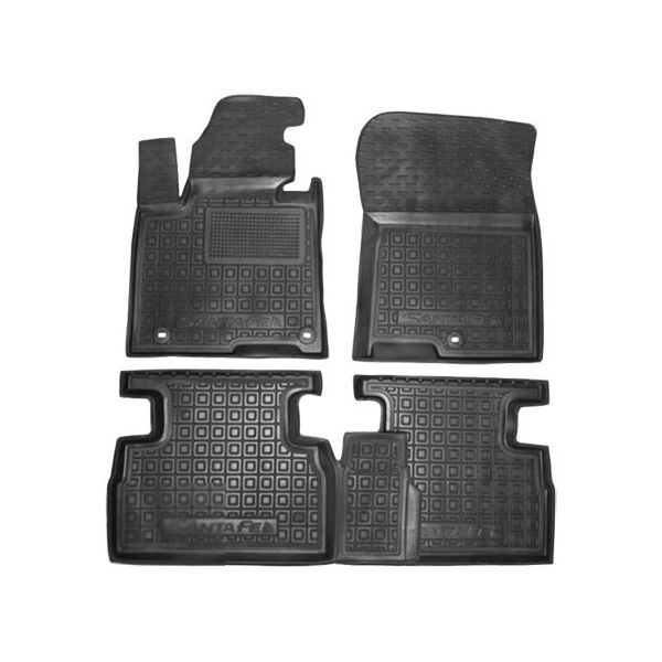 

Коврики в салон Avto-Gumm Hyundai Santa Fe IV 18- (5 мест) черный (11691)