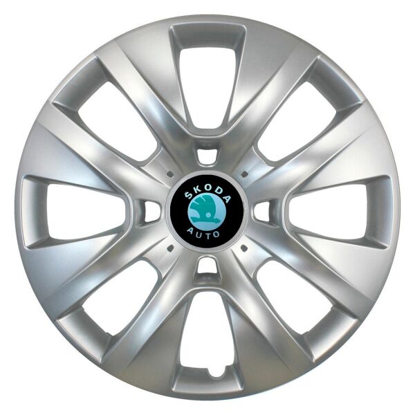 

Автомобильные колпаки SKS 225 R14 4 шт Серебристые (с логотипом Skoda)
