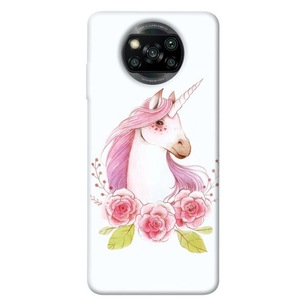 

Чехол itsPrint Единорог с цветами для Xiaomi Poco X3 NFC