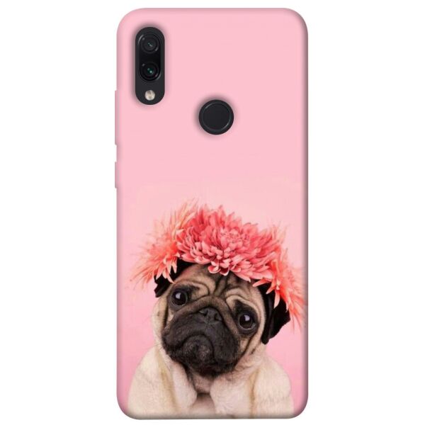 

Чехол itsPrint Мопс с цветами для Xiaomi Redmi Note 7 / Note 7 Pro / Note 7s