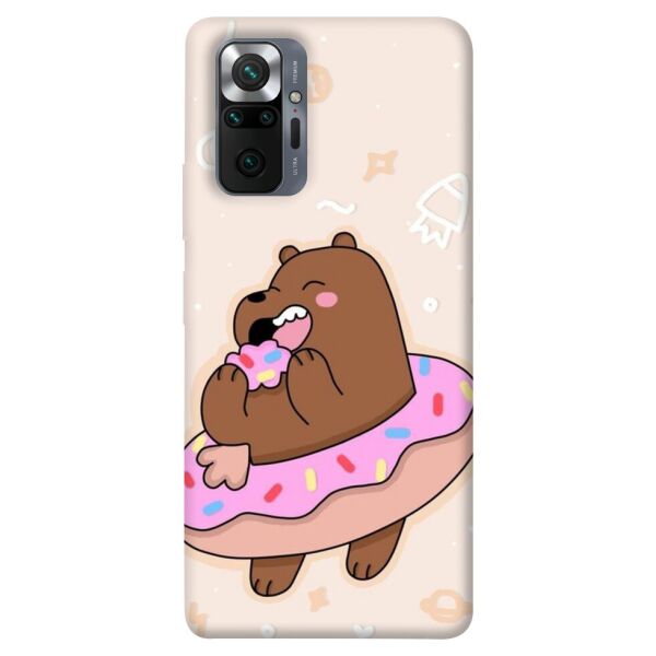 

Чехол itsPrint Мишка в пончике для Xiaomi Redmi Note 10 Pro