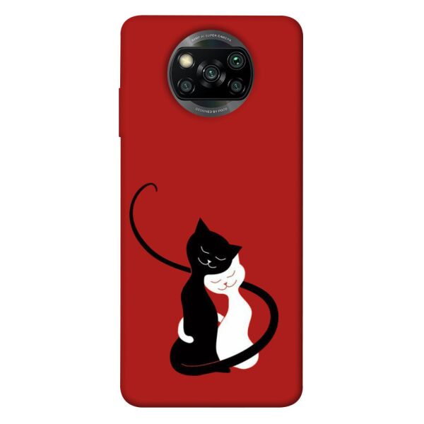 

Чехол itsPrint Влюбленные коты для Xiaomi Poco X3 NFC