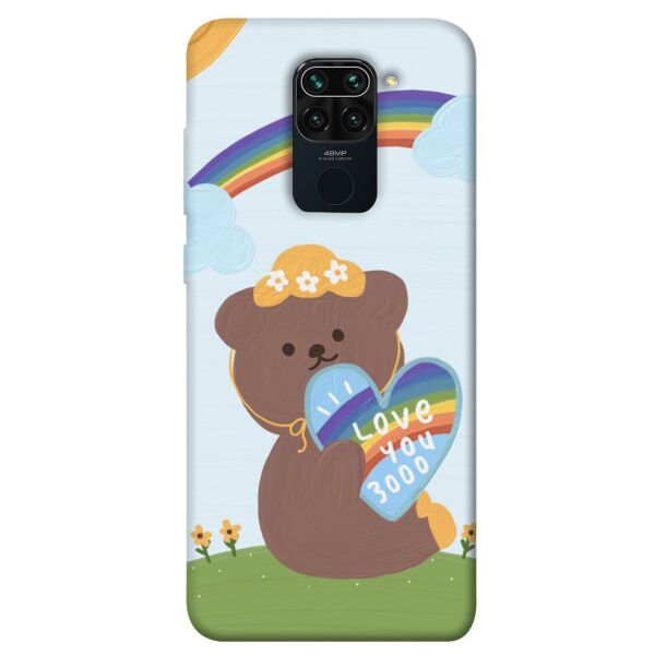 

Чехол itsPrint Мишка с сердцем для Xiaomi Redmi Note 9 / Redmi 10X