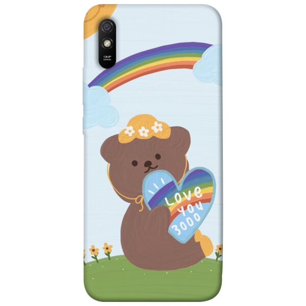 

Чехол itsPrint Мишка с сердцем для Xiaomi Redmi 9A