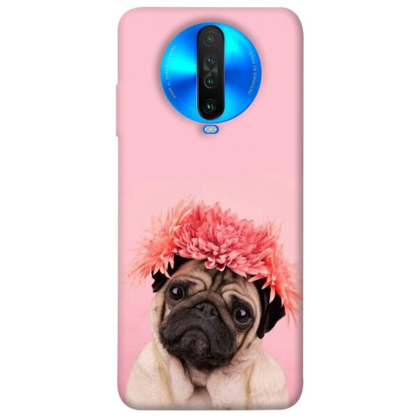 

Чехол itsPrint Мопс с цветами для Xiaomi Poco X2