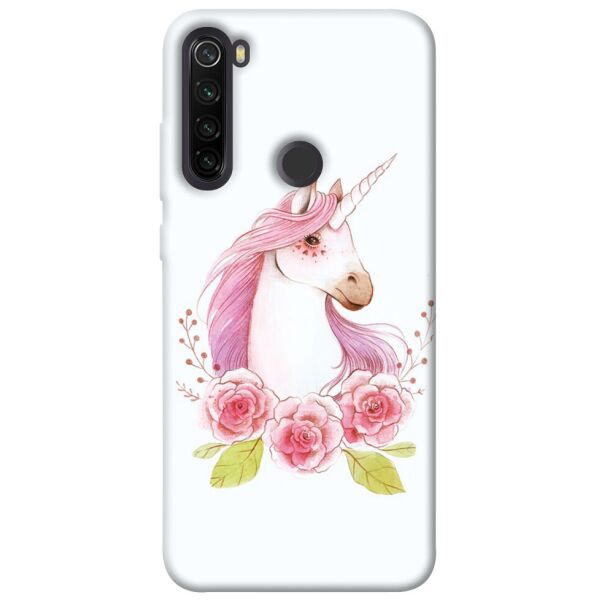 

Чехол itsPrint Единорог с цветами для Xiaomi Redmi Note 8T