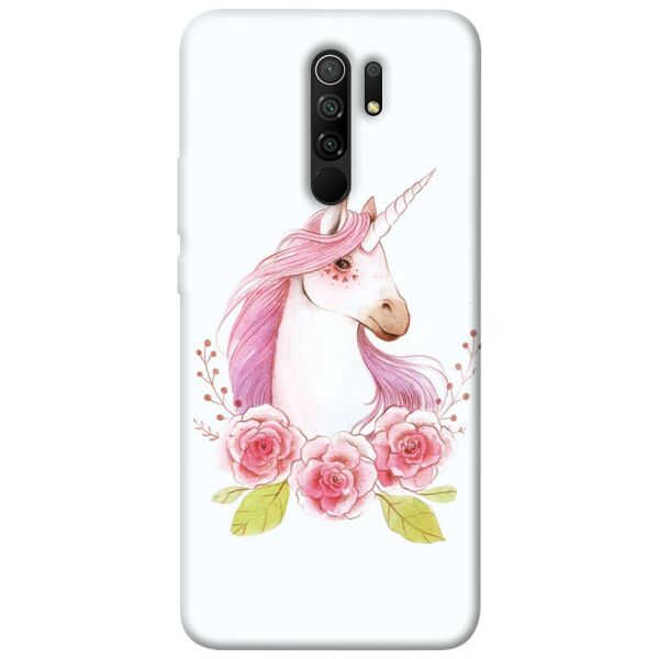 

Чехол itsPrint Единорог с цветами для Xiaomi Redmi 9