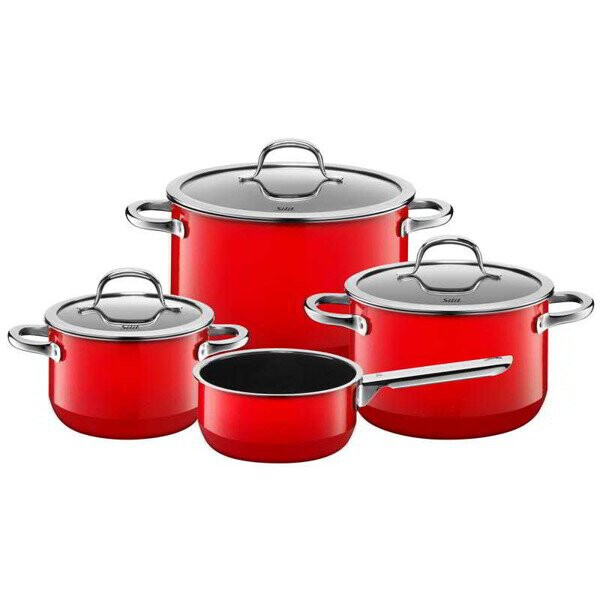 

Silit Zestaw garnków 4-częściowy Passion Red 2109297093