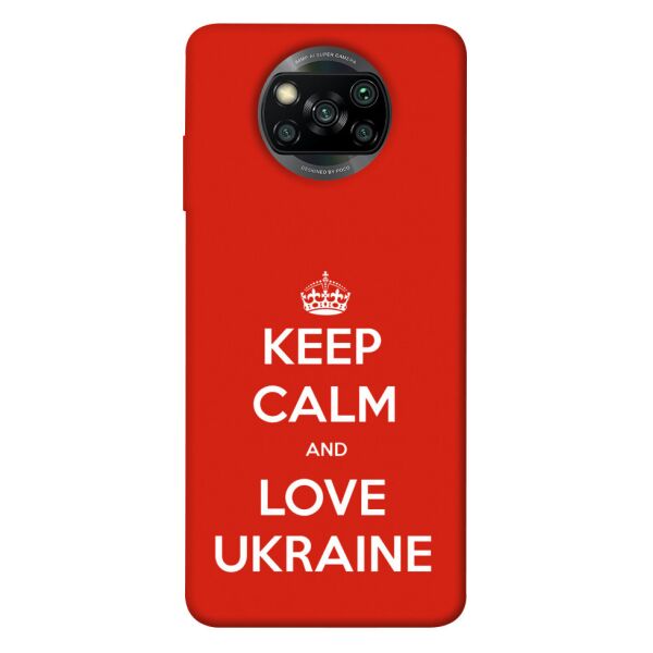 

Чехол itsPrint Keep calm and love Ukraine для Xiaomi Poco X3 NFC