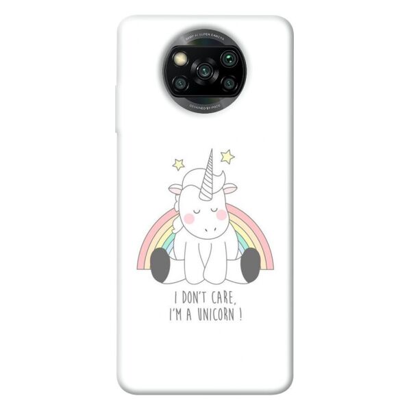 

Чехол itsPrint I don't care для Xiaomi Poco X3 NFC