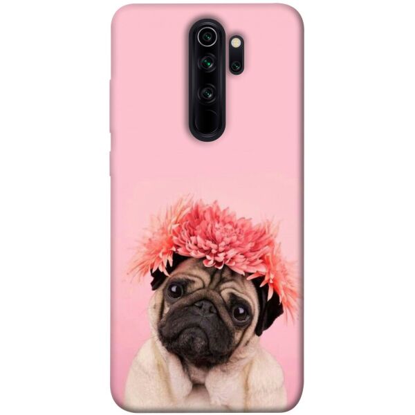 

Чехол itsPrint Мопс с цветами для Xiaomi Redmi Note 8 Pro