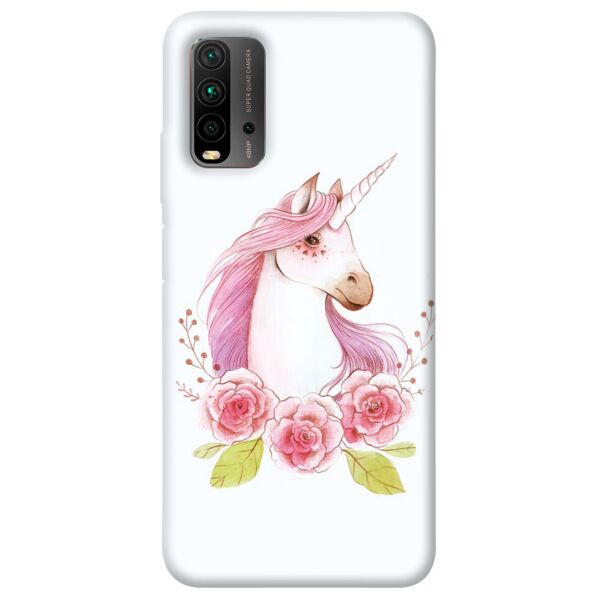 

Чехол itsPrint Единорог с цветами для Xiaomi Redmi Note 9 4G / Redmi 9 Power / Redmi 9T