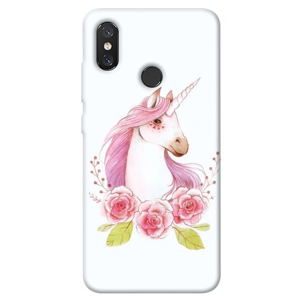 

Чехол itsPrint Единорог с цветами для Xiaomi Mi 8