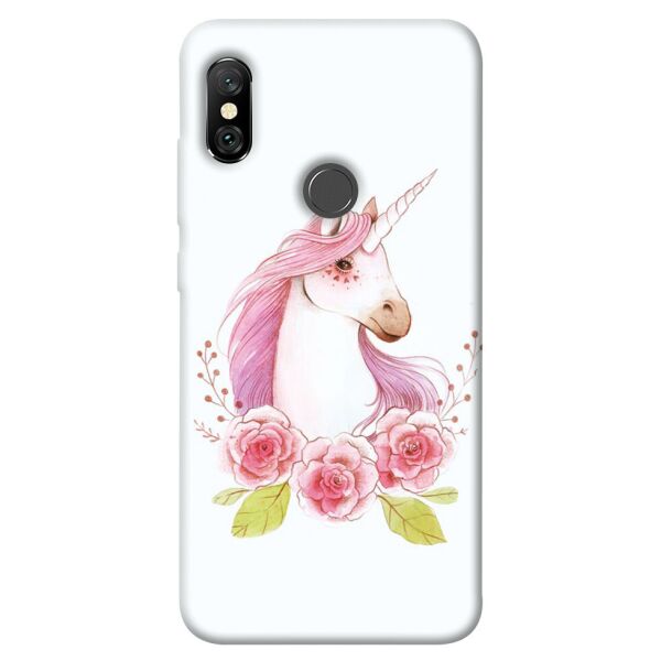 

Чехол itsPrint Единорог с цветами для Xiaomi Redmi Note 6 Pro