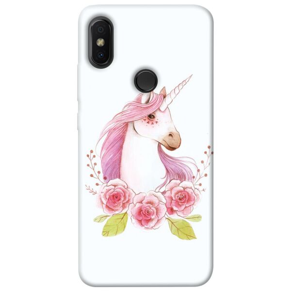 

Чехол itsPrint Единорог с цветами для Xiaomi Redmi S2