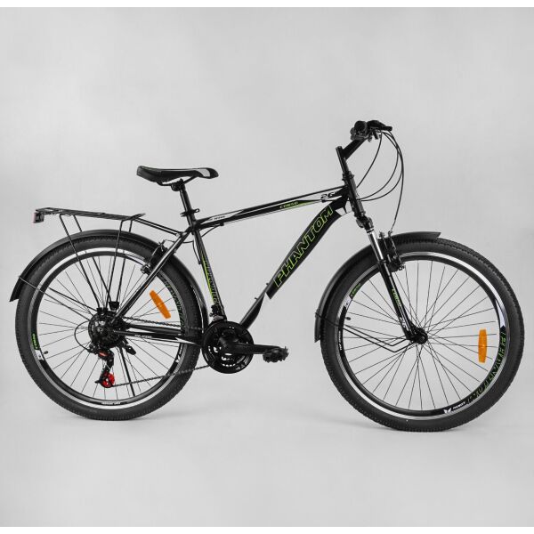 

Велосипед Спортивный CORSO «Phantom» 26" дюймов 83474 черный 04729