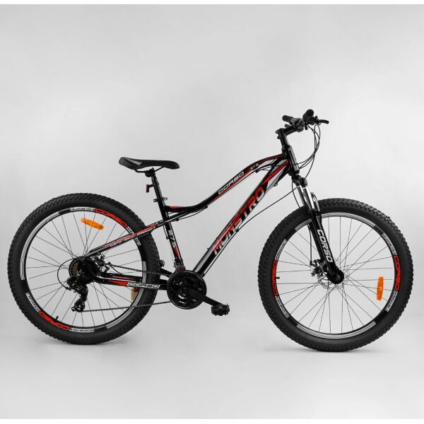 

Велосипед Спортивный CORSO «Monstro» 27.5" дюймов 78796 красный 04718