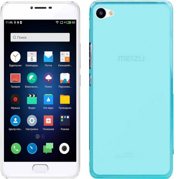 

Чехол Silicone Case для Meizu U20 Blue