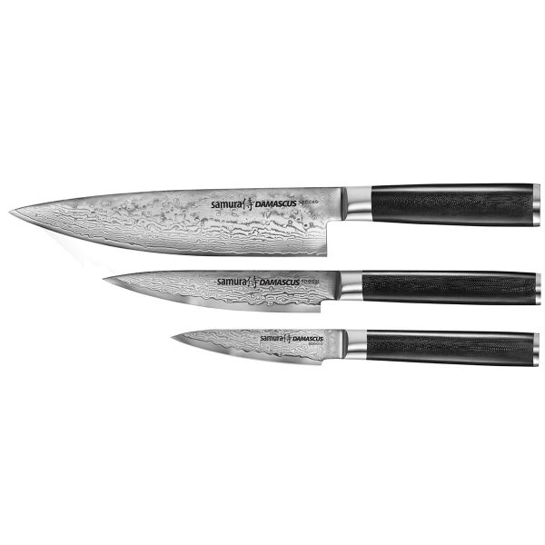 

Samura Damascus 3 Noży Szef Utility Paring (Sd0230)