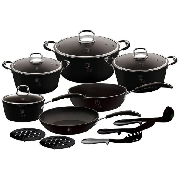 

Berlinger Haus Zestaw Garnków 15El Haus Black Professional Line (Bh6129)