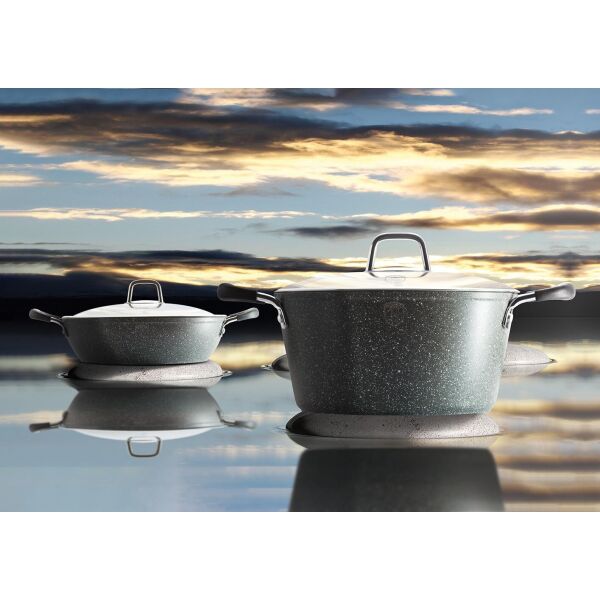 

Berlinger Haus Garnki Granitowe 18 Ele Gray Stone Touch (BH6196)