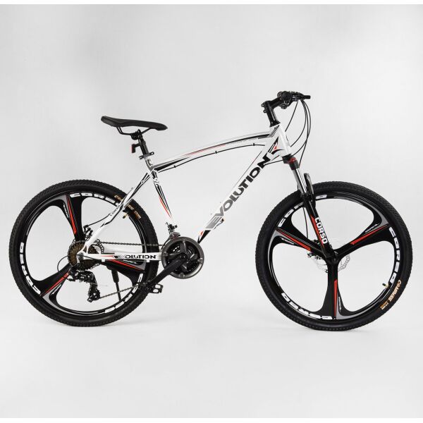 

Велосипед Спортивный CORSO «Evolution» 26" дюймов 43738 белый 04733