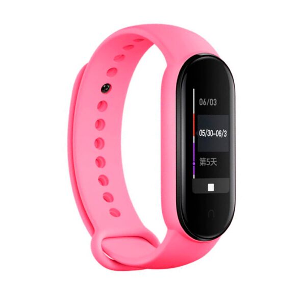 

Ремешок для Xiaomi Mi Band 5/6 (Silicone) Pink