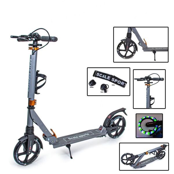 

Самокат двухколесный Scale Sports SS-20 Серый 248479027