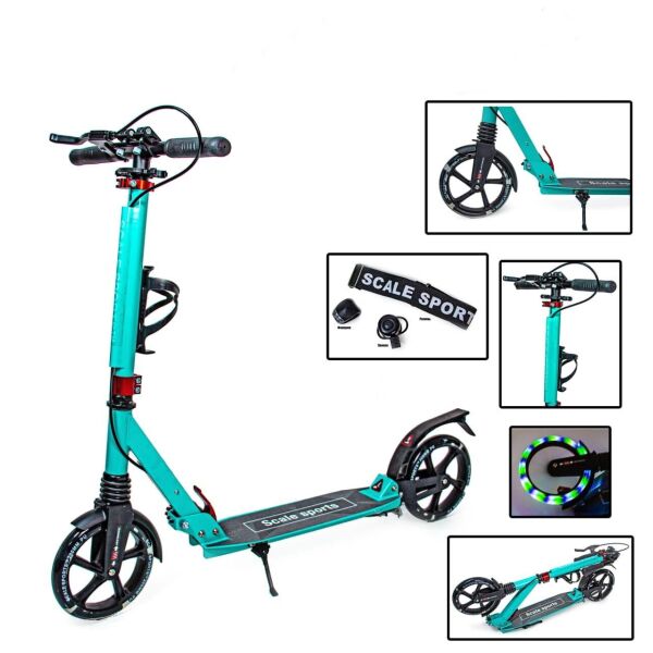 

Самокат двухколесный Scale Sports SS-20 бирюзовый 936645061