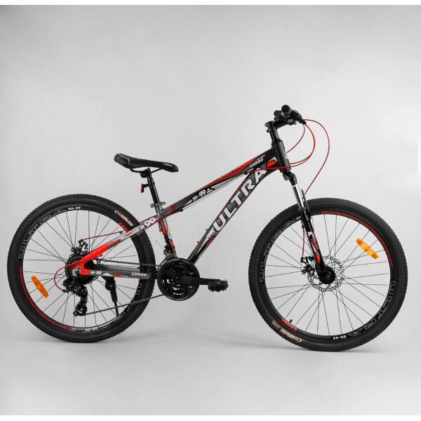

Велосипед Спортивный CORSO «ULTRA» 26" дюймов 72911 черный 04723