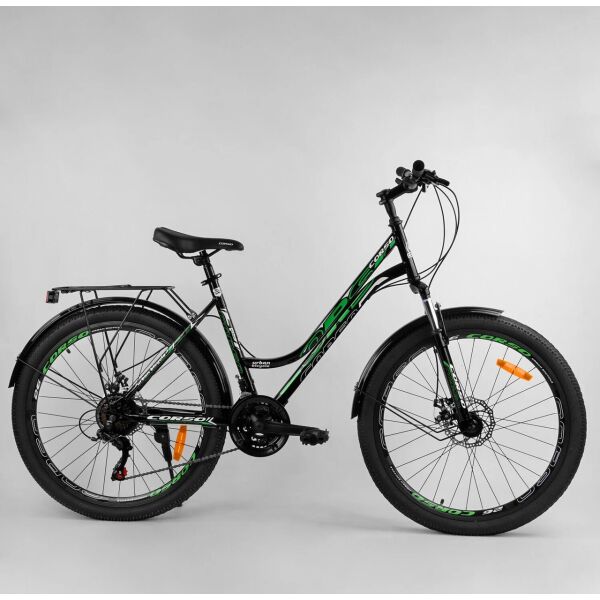 

Велосипед Спортивный CORSO «URBAN» 26" дюймов 78922 зеленый 04716