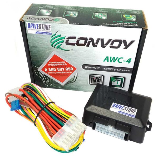 

Доводчик стекол (интерфейс стеклоподъемников) Convoy AWC-4
