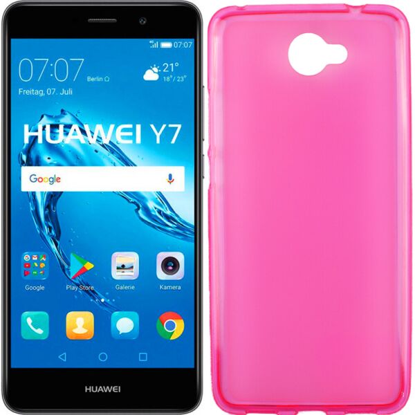 

Чехол Silicone Case для Huawei Y7 Pink
