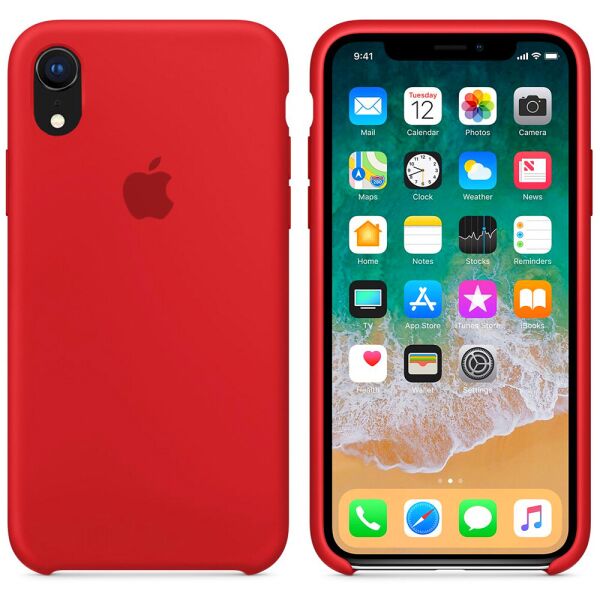 

Чехол силиконовый для iPhone Xr Красный FULL