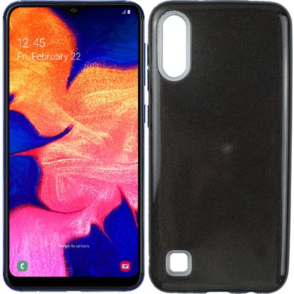 

Чехол Silicone 3in1 Блёстки для Samsung A105 Galaxy A10 Чёрный