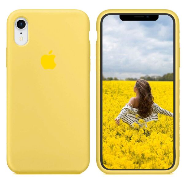 

Чехол силиконовый для iPhone Xr Лимонный