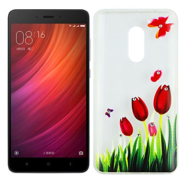 

Чехол Lucent Diamond Case для Xiaomi Redmi Note 4 Tulips (Red)