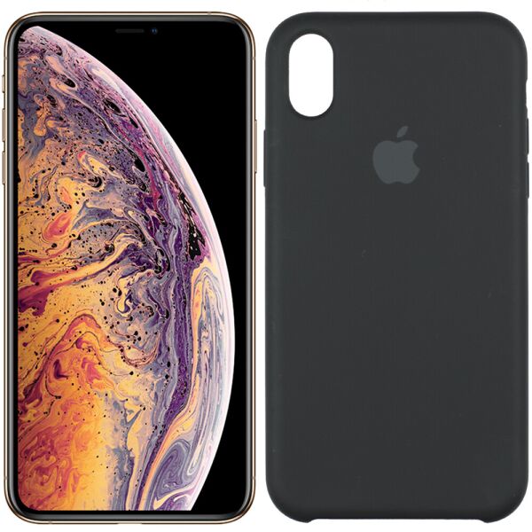 

Чехол силиконовый для iPhone Xs Max Чёрный