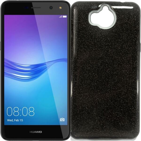 

Чехол Silicone 3in1 Блёстки для Huawei Y5 2017 Чёрный