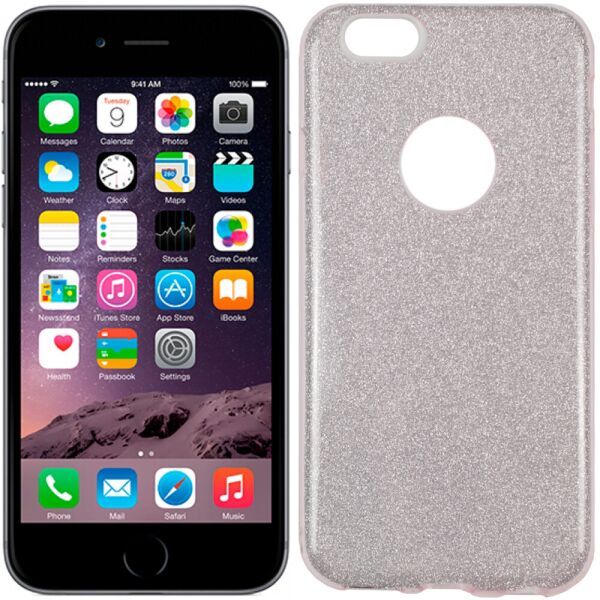 

Чехол Silicone 3in1 Блёстки для iPhone 6+ Pink